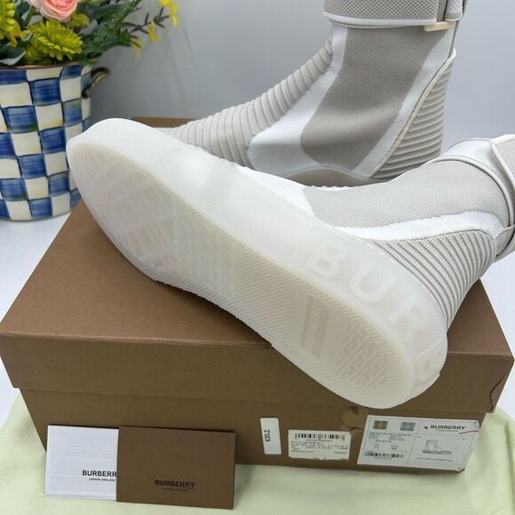 Men’s Burberry knitted sub high top sock, sneakers size 45 - Picture 12 of 14